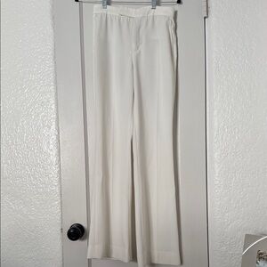 Elegant White Wide-Leg Trousers